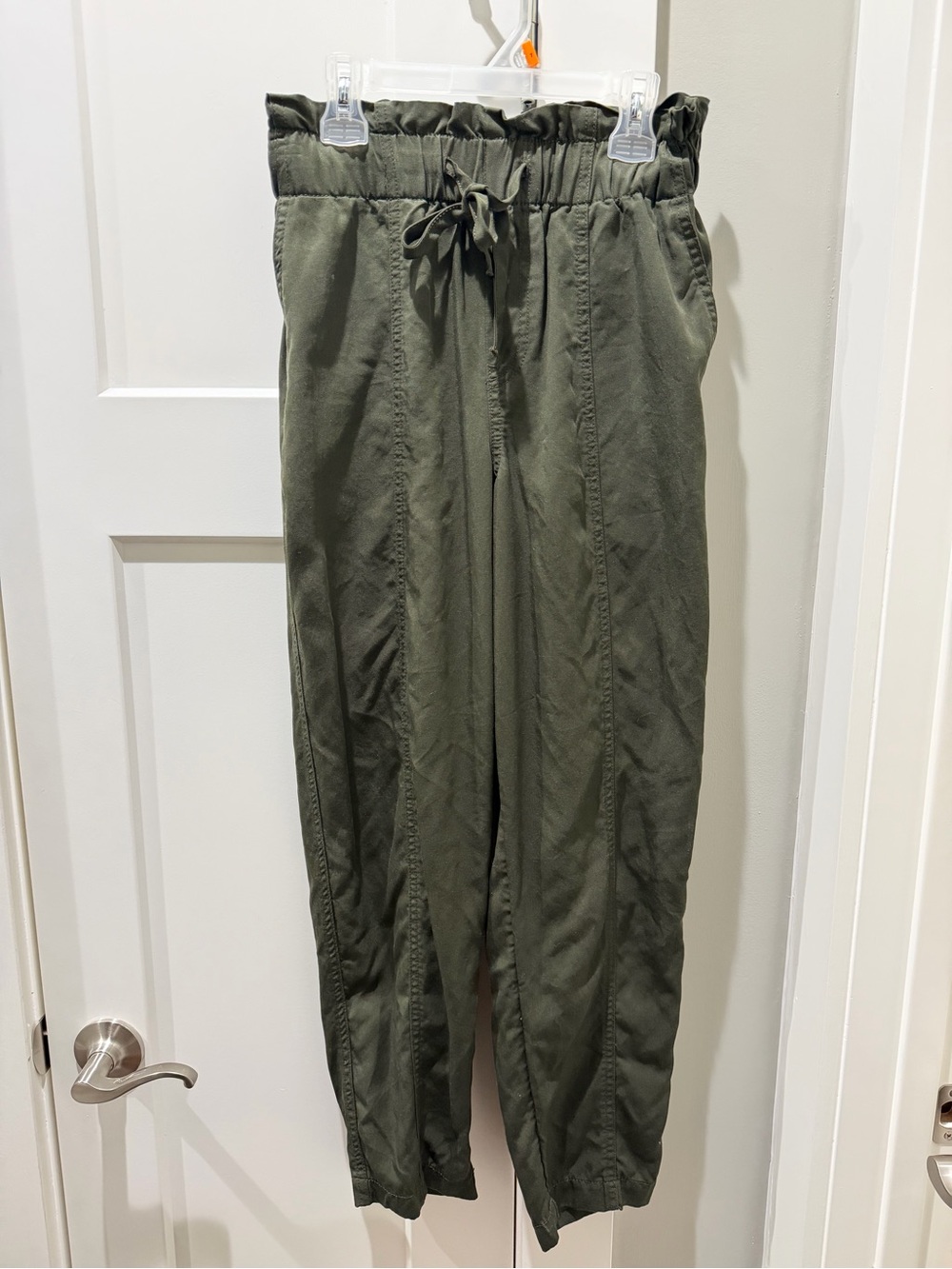 a new day Women’s Olive Green Drawstring Waist Casual Pants